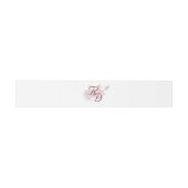 Burgundy Catholic Wedding Invitation Belly Band 招待状ベリーバンド (フラット)