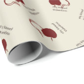 Burgundy Cherries & Sweet Script – Valentine ラッピングペーパー (ロールコーナー)