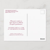 Burgundy Christian Graduation Verse Isaiah 40 ポストカード (裏面)