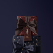 Burgundy classic nutcracker wrapping paper ラッピングペーパー