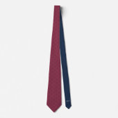 Burgundy Custom Name Monogram Quote  ネクタイ (正面)