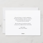 Burgundy Elegant Flourish Script Merry Christmas シーズンカード (裏面)