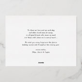 Burgundy Elegant Flourish Script Merry Christmas 箔シーズンカード (裏面)