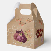 Burgundy English Roses, Quinceañera Masquerade フェイバーボックス (裏面)