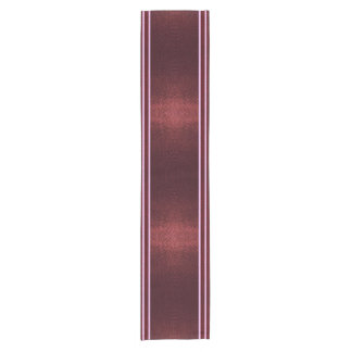 Burgundy Exotic Faux Snake Leather Linear Stripe ショートテーブルランナー