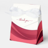 Burgundy Favor Boxes フェイバーボックス (正面サイド)