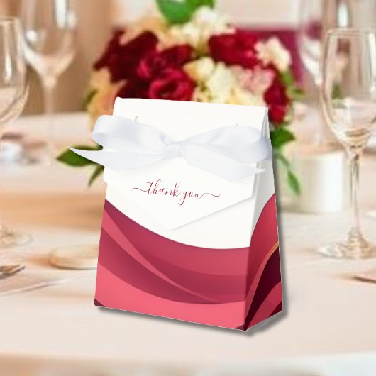 Burgundy Favor Boxes フェイバーボックス