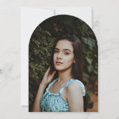 Burgundy Fiesta Graduation Party Arch Photo 招待状 (裏面)