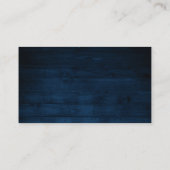 Burgundy Floral Navy Wedding Wishing well Closure エンクロージャーカード (裏面)