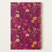 Burgundy Floral Small Planner プランナー手帳 (裏面)