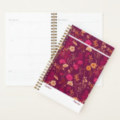 Burgundy Floral Small Planner プランナー手帳 (ディスプレー)