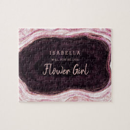 Burgundy Geode Be Our Flower Girl提案 ジグソーパズル