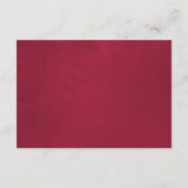 Burgundy Geometric Bridal Shower Display Cards エンクロージャーカード (裏面)