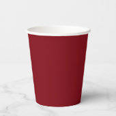Burgundy Gingham Bow Graduation Party Paper Cups 紙コップ (裏面)
