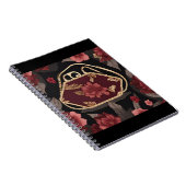 Burgundy Gold AI art  ノートブック (右側)