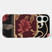 Burgundy Gold AI art  Case-Mate iPhoneケース (裏面 (横))