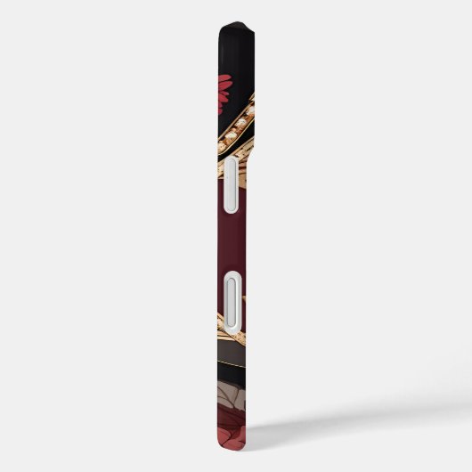 Burgundy Gold AI art  Case-Mate iPhoneケース (裏面 / 右)