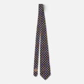 Burgundy Gold Tennis Ball Icon Necktie ネクタイ (裏面)