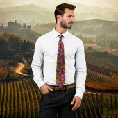 Burgundy Grapes Wine Lover Tie ネクタイ