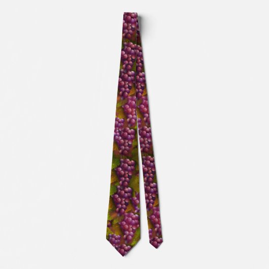 Burgundy Grapes Wine Lover Tie ネクタイ (正面)