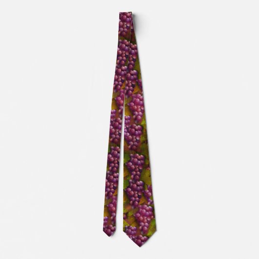 Burgundy Grapes Wine Lover Tie ネクタイ (裏面)
