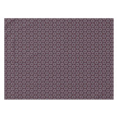 Burgundy & Gray Floral Painted Quilt テーブルクロス (正面(横))
