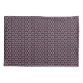 Burgundy & Gray Floral Painted Quilt 枕カバー (裏面)
