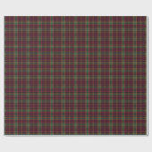 Burgundy, Green, and Yellow Plaid – Traditional ラッピングペーパー (フラット)
