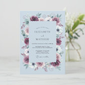 Burgundy Imperial Winter Wedding 招待状 (スタンド正面)