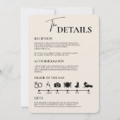 Burgundy & Ivory Formal Wedding Order of Events QR 招待状 (正面)