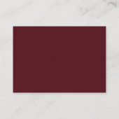 Burgundy Lavender Dusty Blue Minimalist QR Code エンクロージャーカード (裏面)