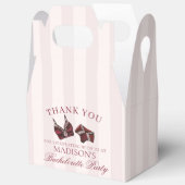 Burgundy Lingerie Bachelorette Party Favor Gable フェイバーボックス (見開き)