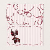 Burgundy Lingerie Shower Place Card Table Decor (外部フラット)
