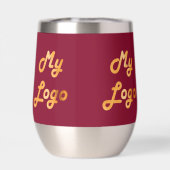 Burgundy logo business corporate (背面)