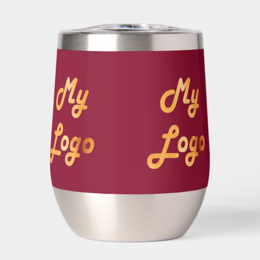 Burgundy logo business corporate (正面)