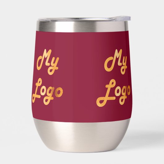 Burgundy logo business corporate (左面)