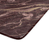 Burgundy Marble Bold Refined Modern Style カッティングボード (角)