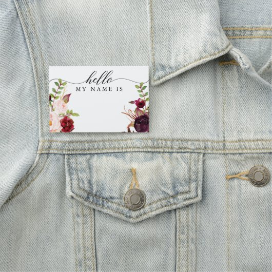 Burgundy Marsalaの名前タグ 名札 (インサイチュ)