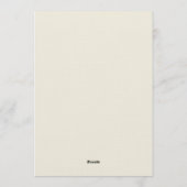 Burgundy Moody Gothic Cathedral Wedding 招待状 (裏面)