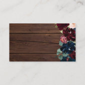 Burgundy & Navyキャンディースシャワーゲームカードの数 プレイスカード (裏面)