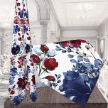 Burgundy Navy Poppy & Peony Garden Wedding ネクタイ<br><div class="desc">A luxury watercolor painted wedding neck tie featuring navy blue and burgundy poppies and peonies in a delightful garden. This navy blue and burgundy wedding floral neck tie is suitable for any occasion.</div>