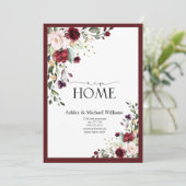 Burgundy New Home Movingのお知らせアドレス シーズンカード (スタンド正面)