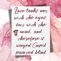 Burgundy on White Shakespeare Loveは… |