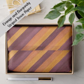 Burgundy Orange Diagonal Striped 薄葉紙