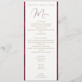 Burgundy Passionのメ結婚ニュー メニュー (正面)