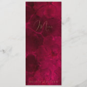 Burgundy Passionのメ結婚ニュー メニュー (裏面)