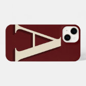 Burgundy Phone Case with Bold Trendy iPhoneケース (裏面横)