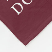 Burgundy Photo 2025卒業 フリースブランケット (角)
