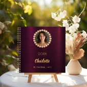 Burgundy photo diamonds ノートブック