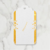 Burgundy Pink Elegant Wedding ギフトタグ (正面)